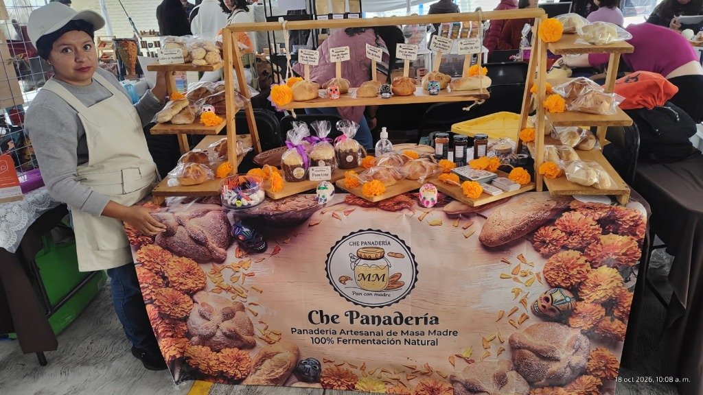 Stand de Che Panadería en el Festival de Café y Pan de Muerto
